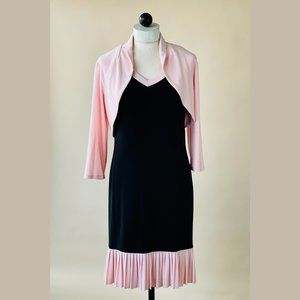 EUC Frank Lyman Dress with Pink Shrug SIZE 8